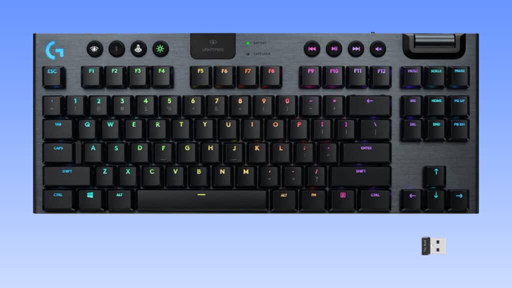 Logitech G502 gaming keyboard on sale.