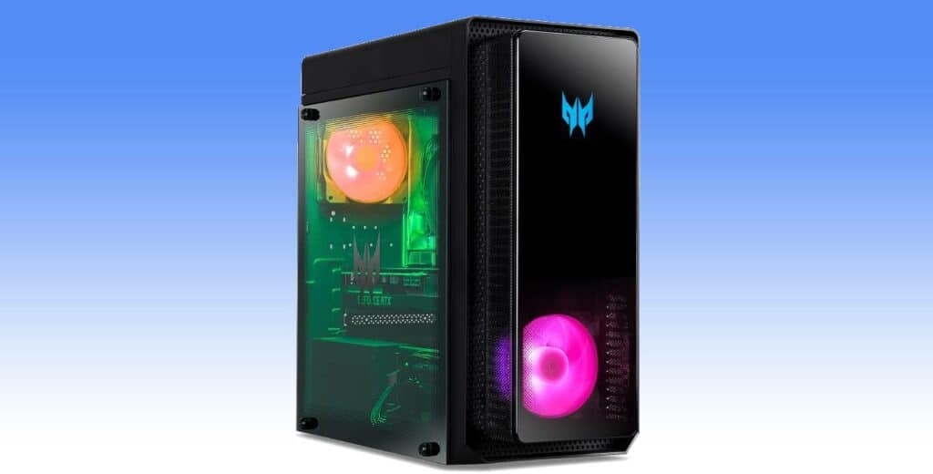 A colorful, pre-built gaming PC at a discounted price with an RTX 3070 GPU.