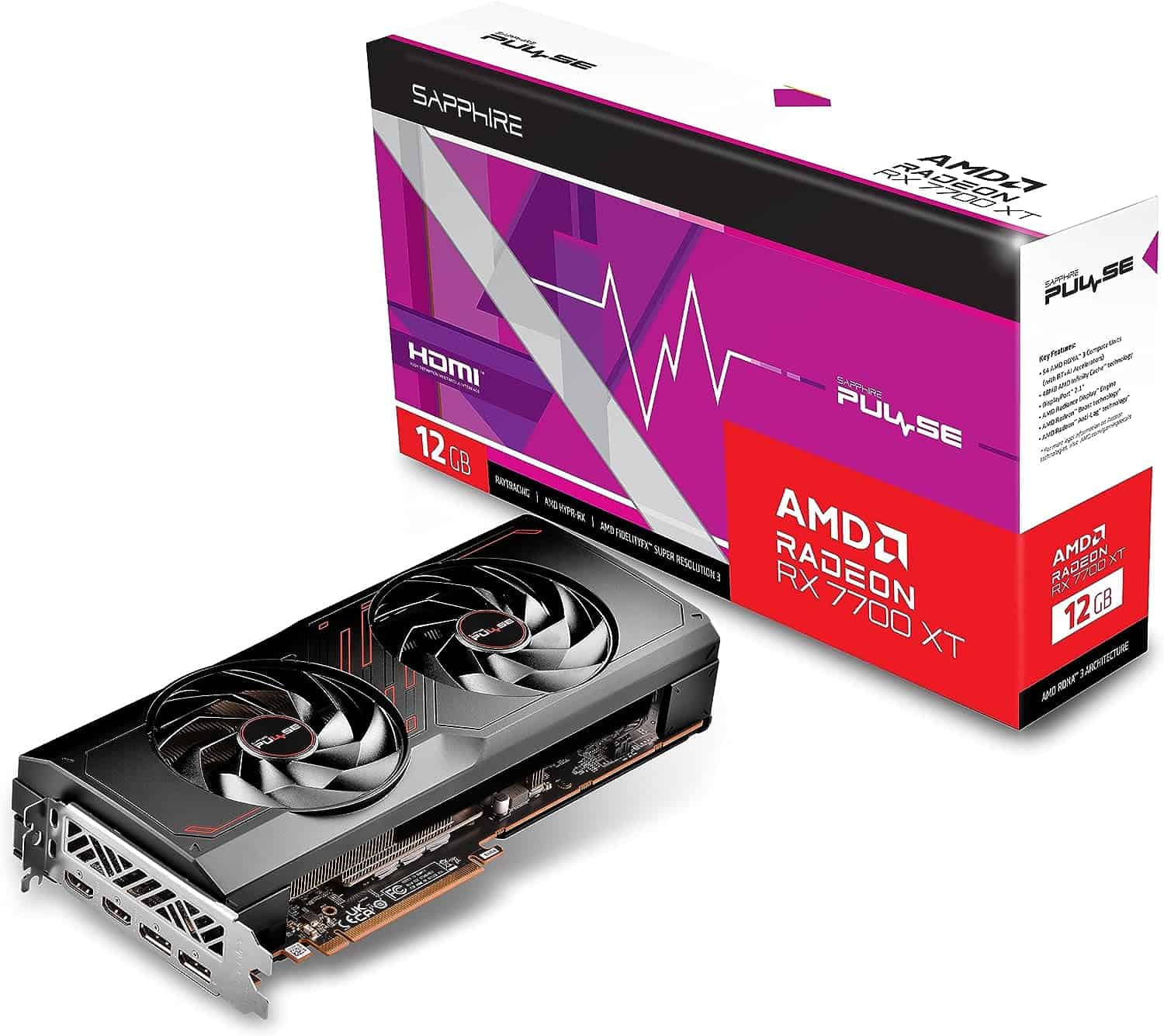 Sapphire Radeon RX 7700 XT Pulse with 8GB of VRAM.