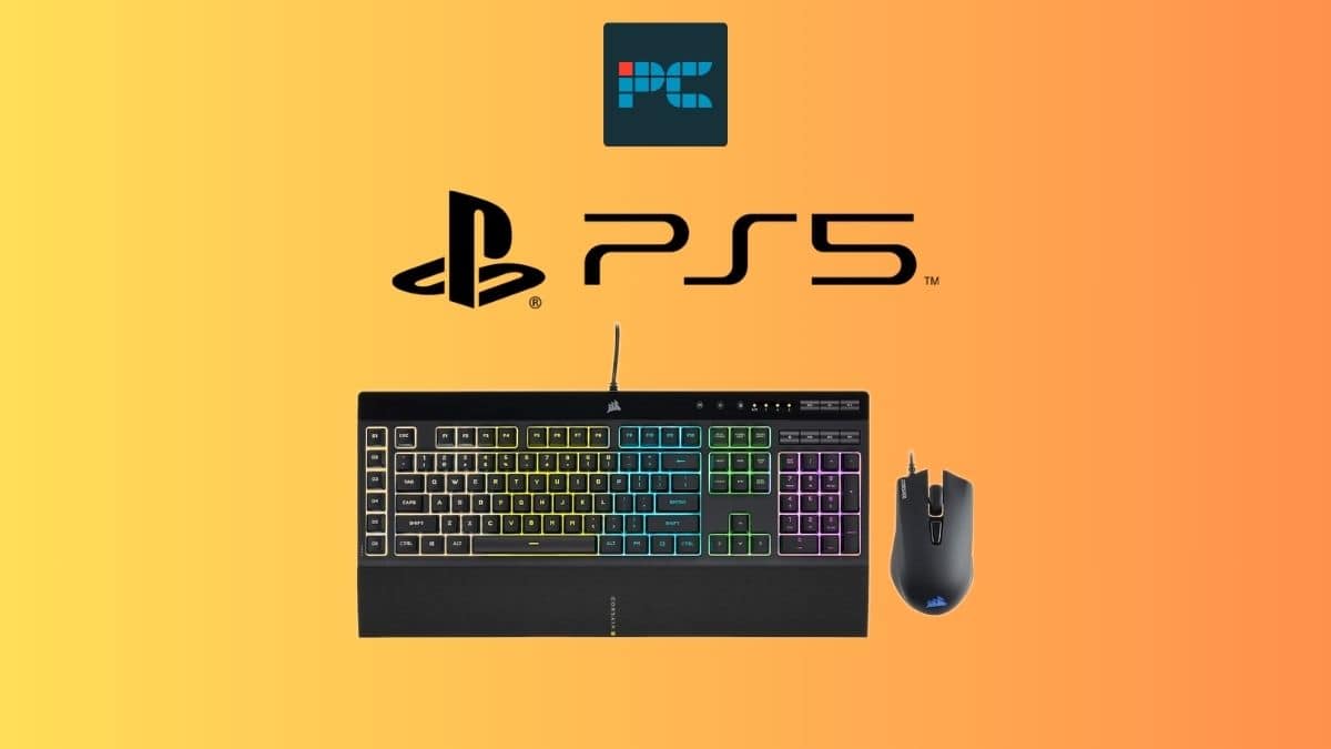 Best keyboard and mouse combo for PS5 - with gaming bundle and PCG logo