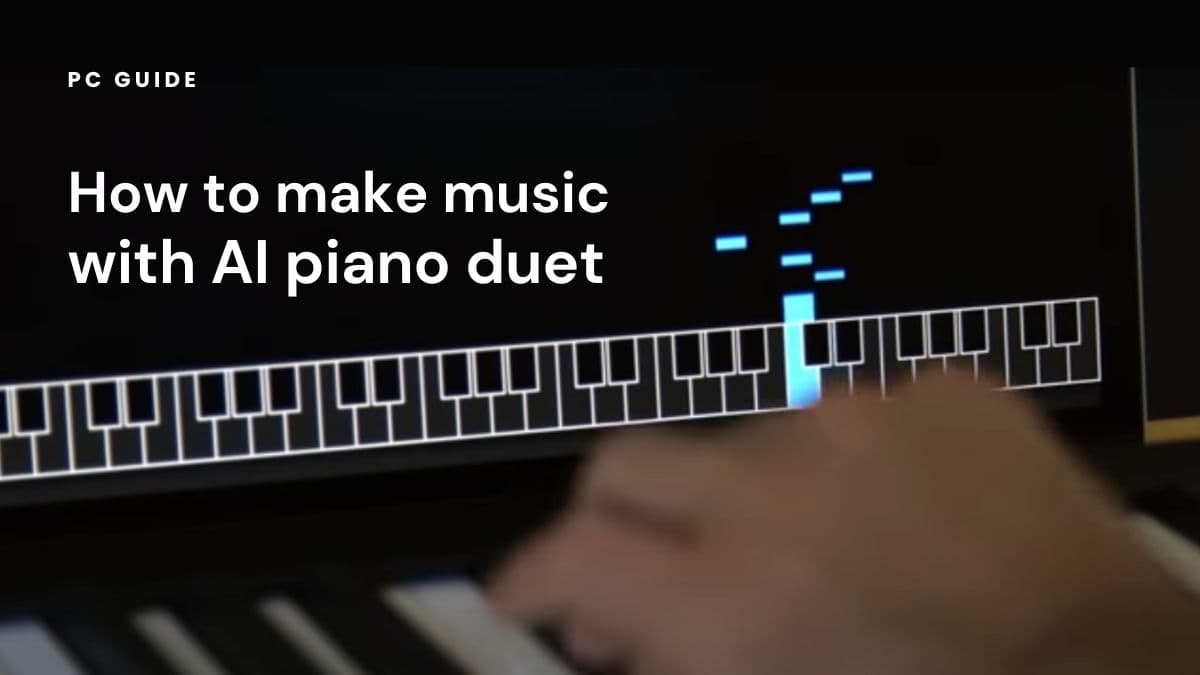 How to make music with AI piano duet