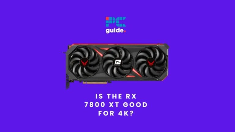 Is the RX 7800 XT good for 4K? Hero image with card