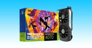 This Spider Man inspired ZOTAC RTX 4070 graphics card is now a fraction of its usual price!