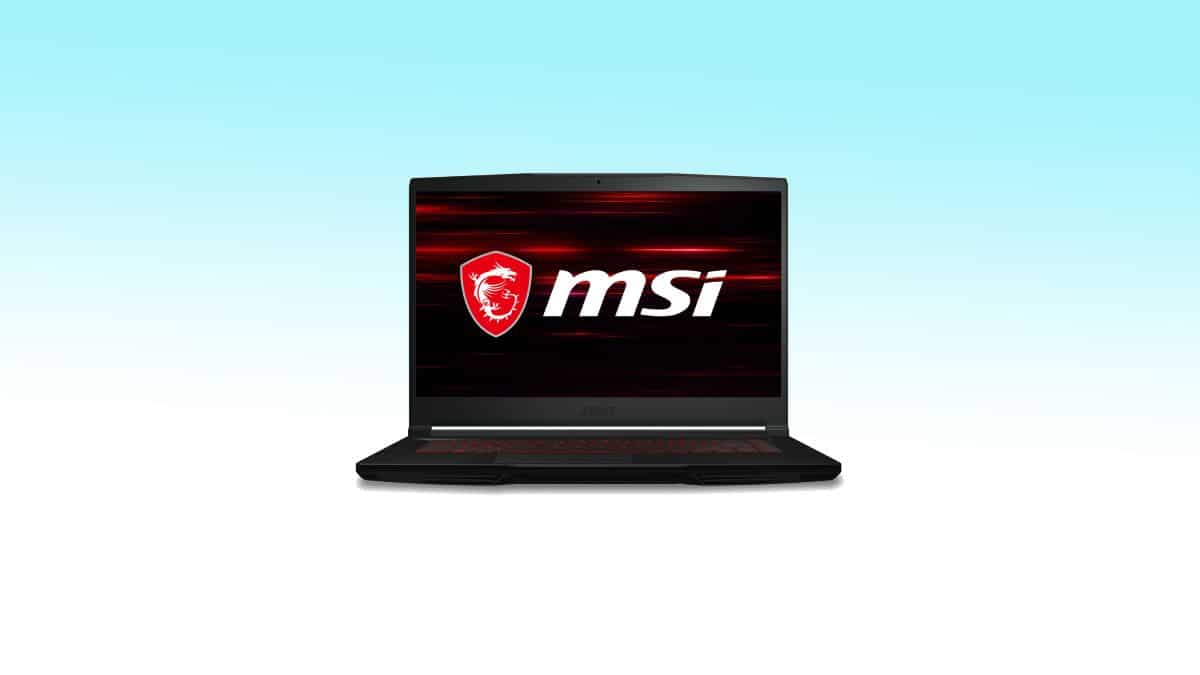 The best gaming laptop under $1000 featuring the msi logo.