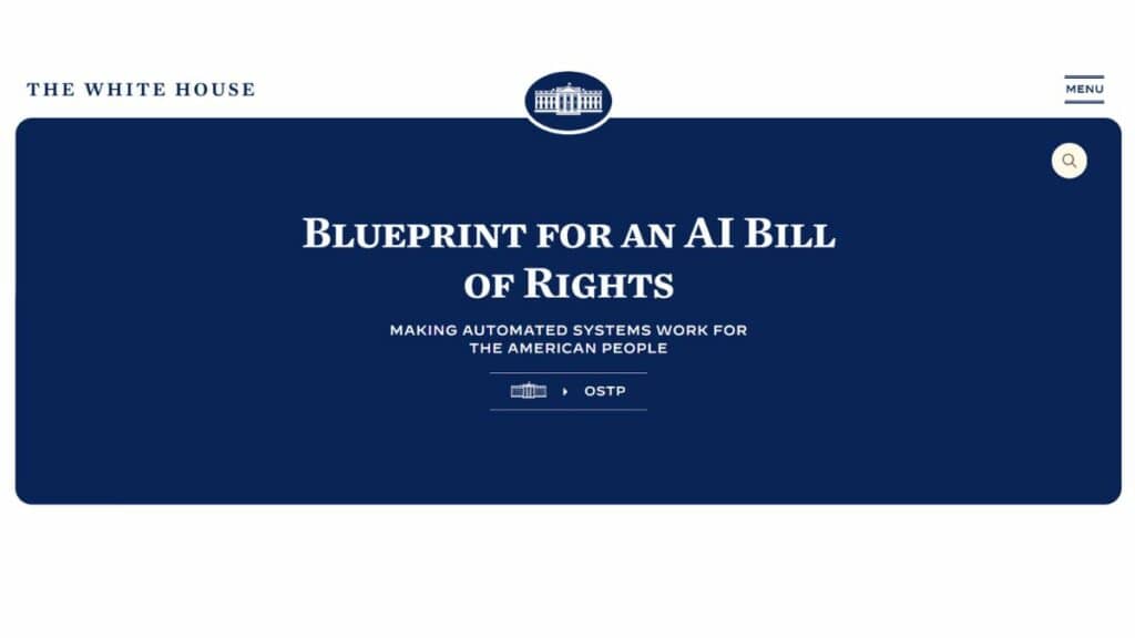 President Biden addresses the Blueprint for an AI bill of Rights with a White House AI executive order.