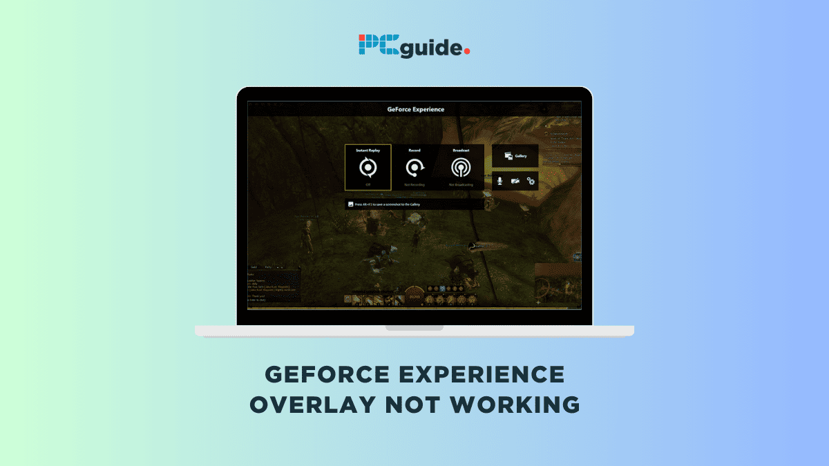 Geforce experience overlay not functioning.