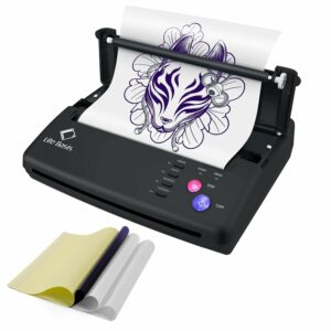 A LifeBasis Thermal Copier Tattoo Stencil featuring a tiger image.