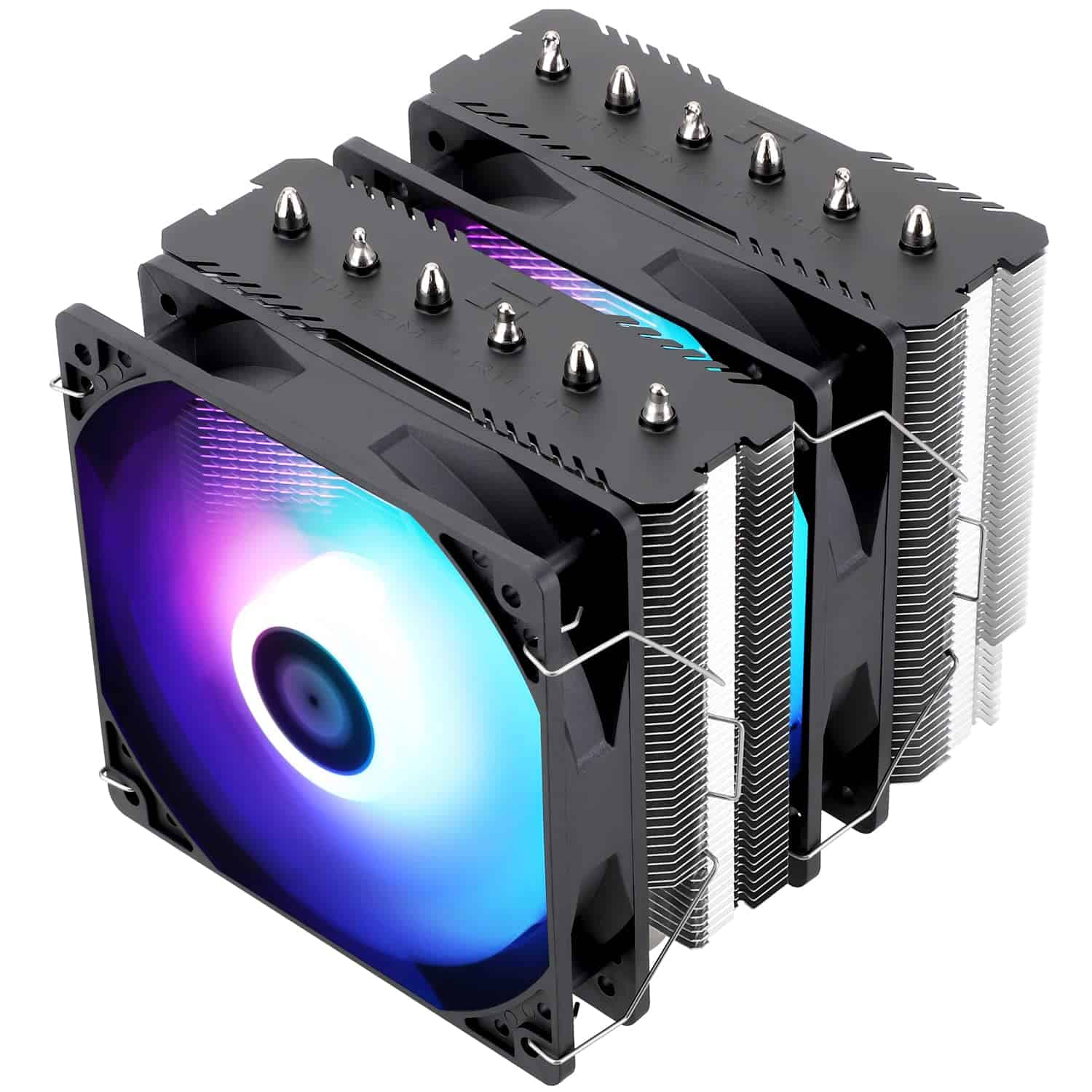 Dual-tower Thermalright Peerless Assassin 120 CPU cooler with rgb fans.