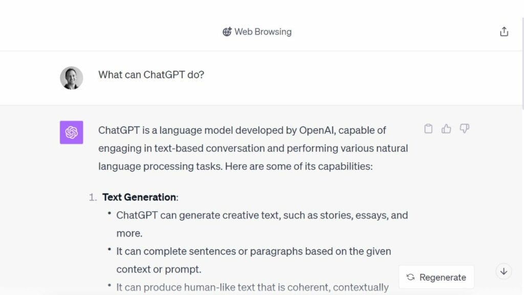 Common practical use cases for OpenAI's ChatGPT GPT-4V AI model.