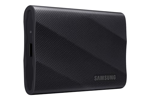 The SAMSUNG T9 Portable SSD 4TB is shown on a white background.