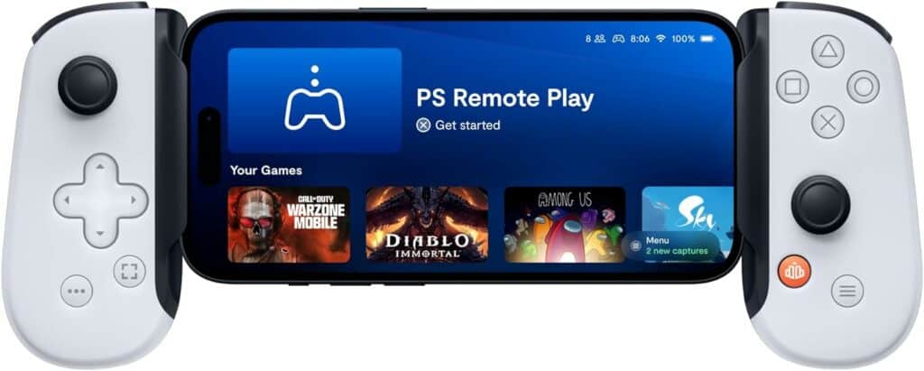 The Backbone One transforms a phone into a gaming powerhouse, seamlessly integrating a PS4 controller for an immersive gaming experience.