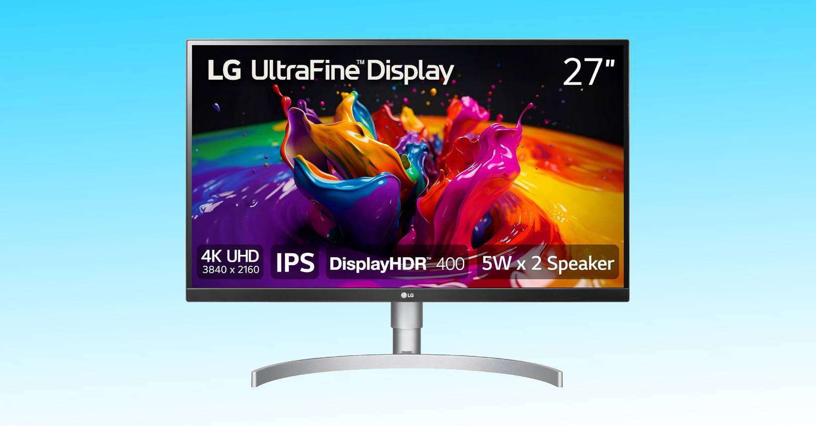  LG UltraFine 27-Inch Computer Monitor 27UL500-W, IPS Display  with AMD FreeSync and HDR10 Compatibility, White : Electronics