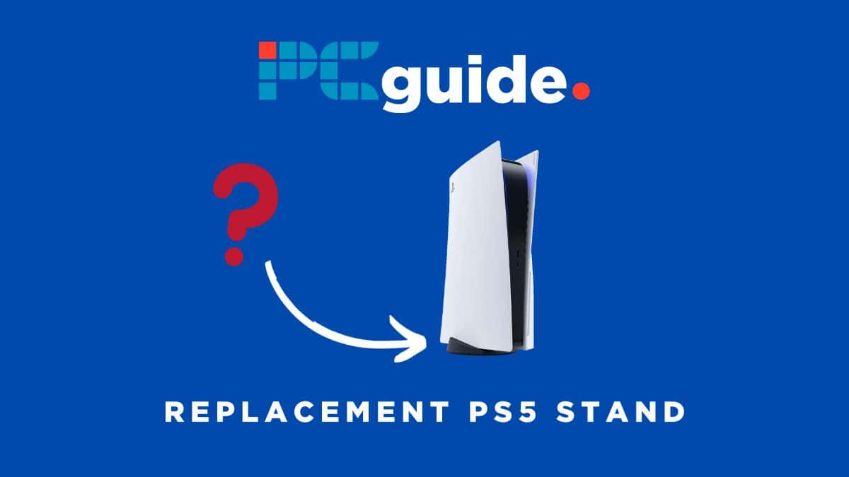 Replacement PS5 stand for your gaming console.