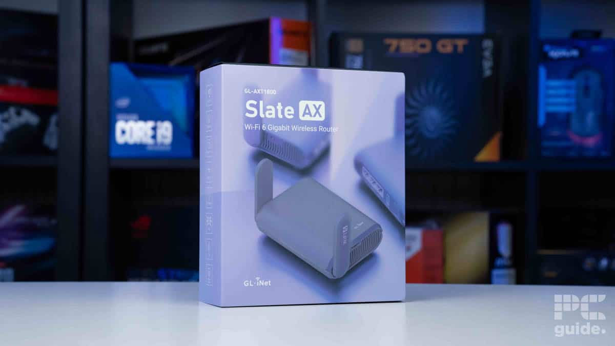 GL.iNet GL-AXT1800 (Slate AX) box profile, Image by PCGuide