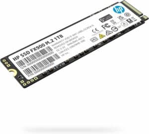 The HP FX900 PCIe 4.0 M.2 SSD is shown on a white background.