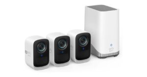 Keep your home safe with this white eufy Security eufyCam S300 3-cam Kit deal.
