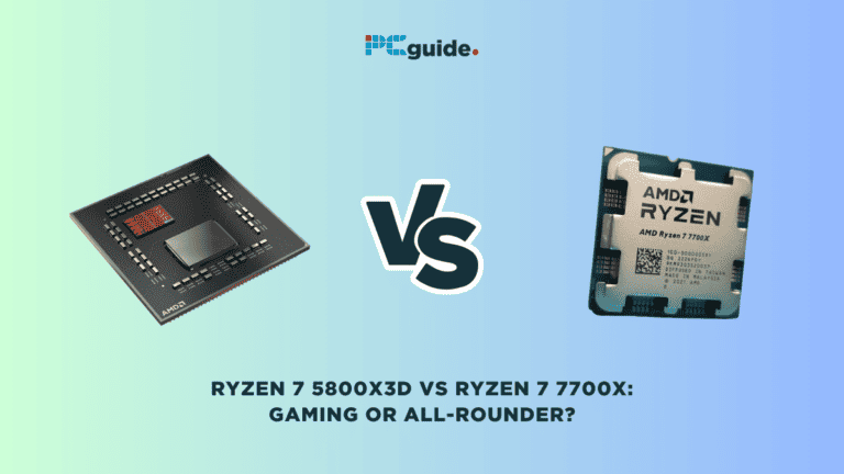 Ryzen 7 5800X3D vs Ryzen 7 7700x: Delve into the gaming prowess and all-arounder capabilities of these two exceptional AMD CPUs.