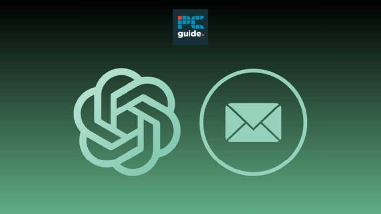 Image shows the ChatGpt logo on a green background below the PC guide logo
