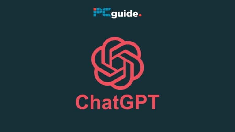 Chatgpt guide logo featuring an interlinked knot symbol on a navy background, incorporating GPT-4 usage cap.