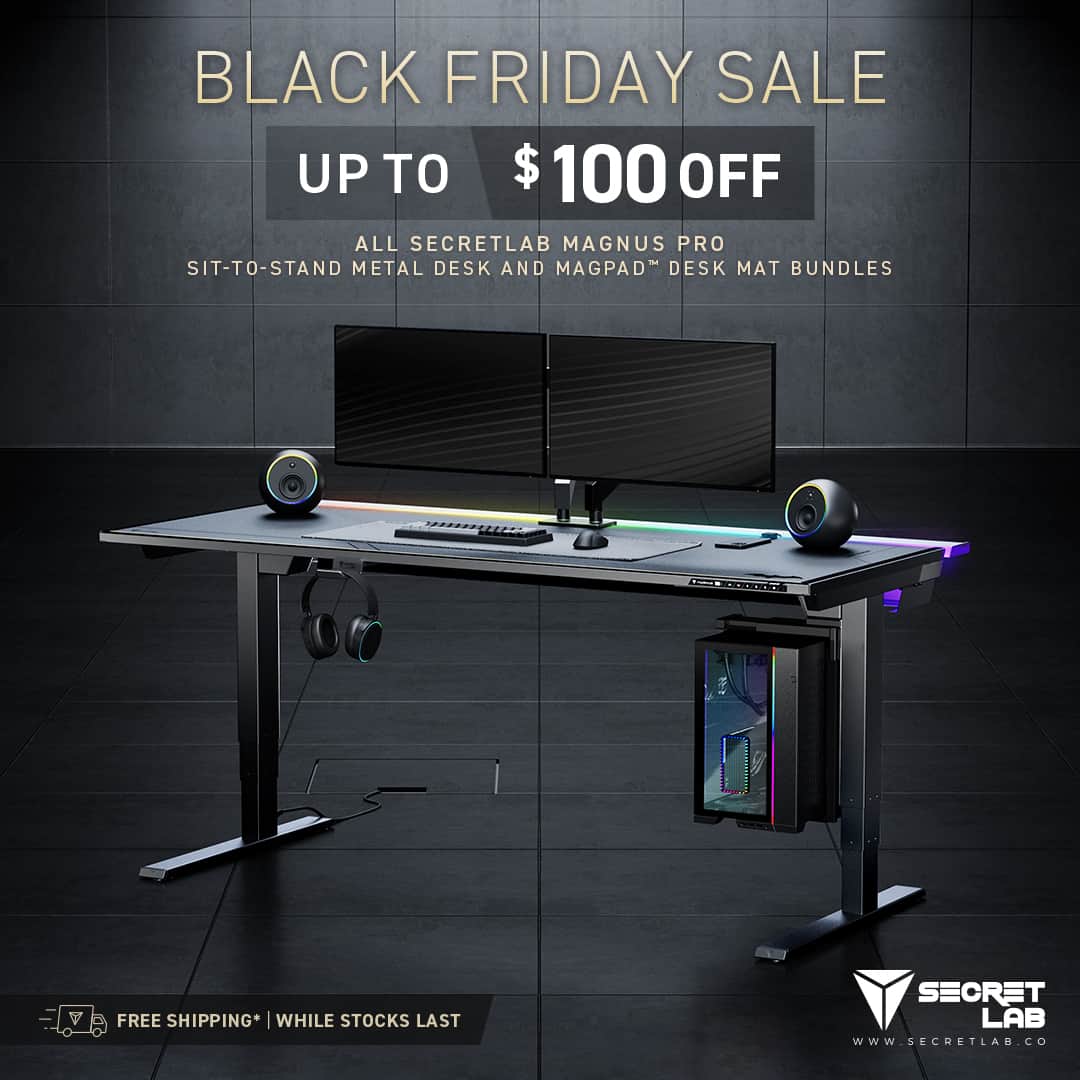 Secretlab's Black Friday sale offers can save you up to $150 on a gaming desk.