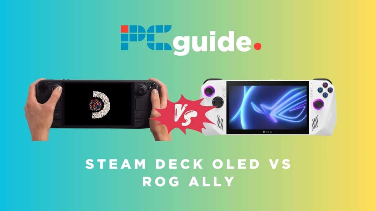 The Steam Deck OLED and ROG Ally are compared in this description.