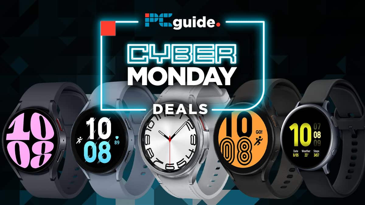 A selection of Cyber Monday Samsung Galaxy Watch deals in 2023.