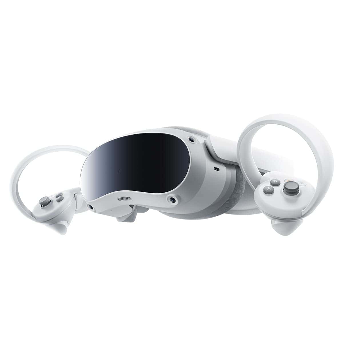 A Pico 4 vr headset on a white background.