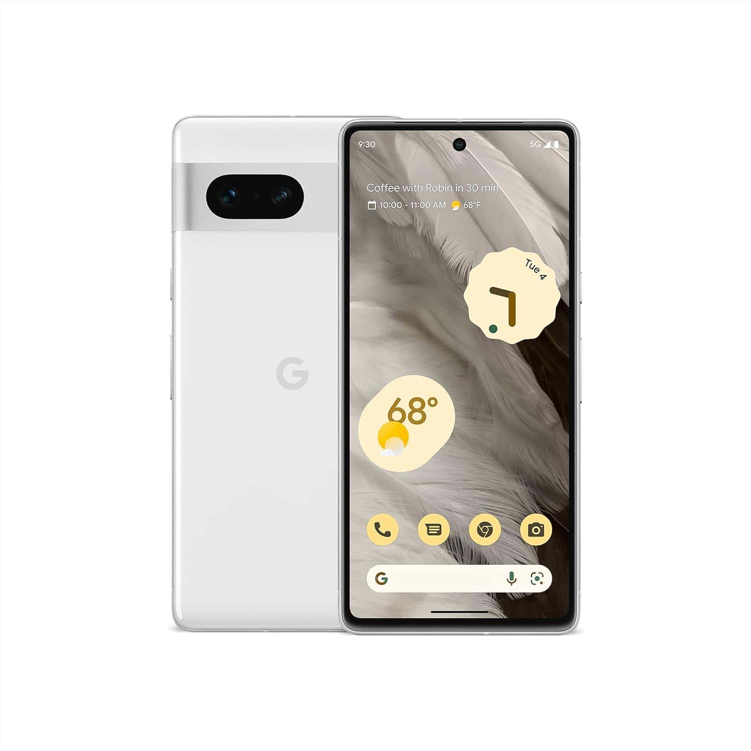 A Google Pixel 7 (Snow) phone