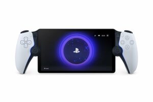 The PlayStation Portal, a tablet with a controller on it, is the ultimate gaming device for immersive gameplay experiences.