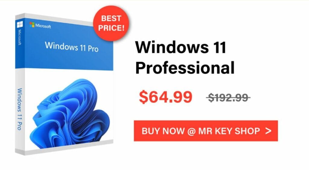 Windows 11 Pro Key on Mr Key shop