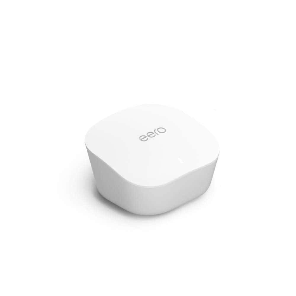 Amazon Eero mesh Wi-Fi router on a plain white background.