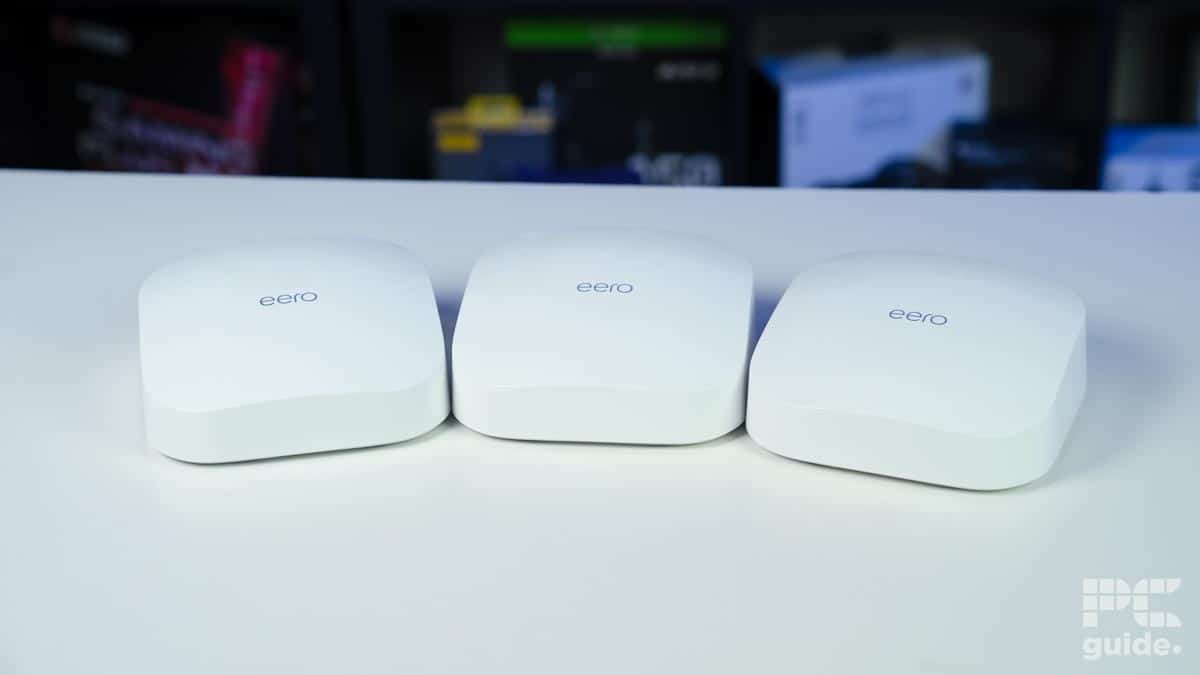 Amazon Eero Pro 6 all three, Image by PC Guide