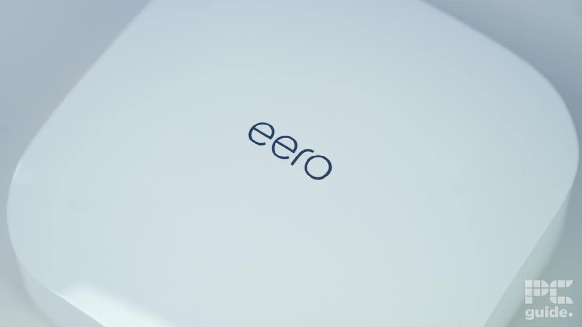 Amazon Eero Pro 6 top logo, Image by PC Guide