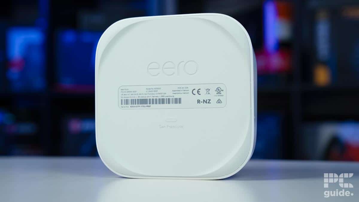 Amazon Eero Pro 6 underside, Image by PC Guide