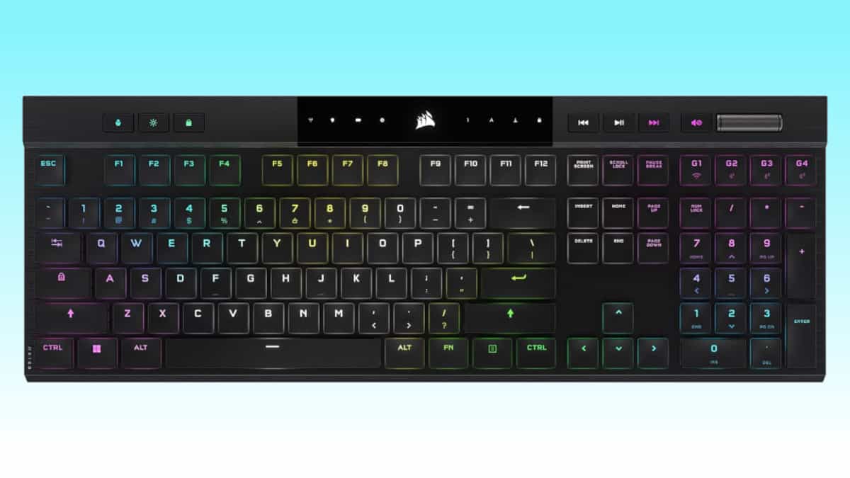 Corsair's wireless K100 Air gaming keyboard crashes in price in Amazon holiday deal