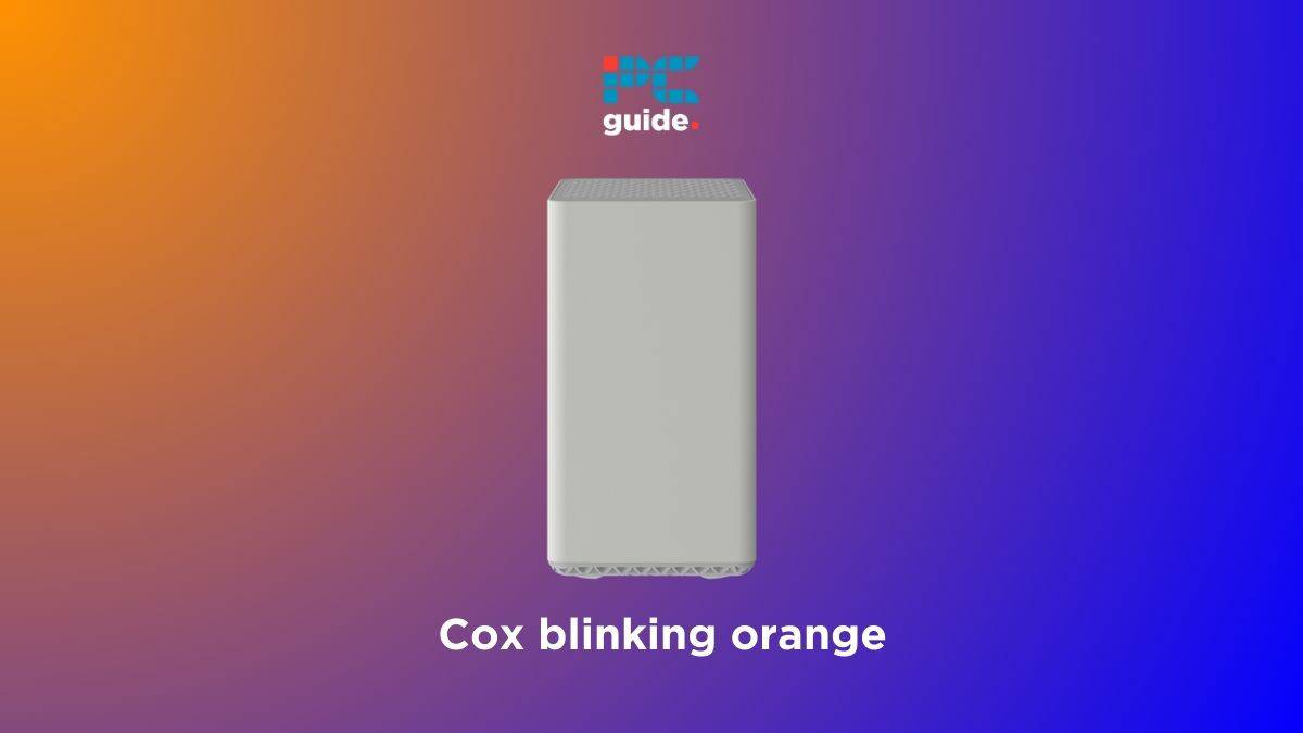 Cox router blinking orange.