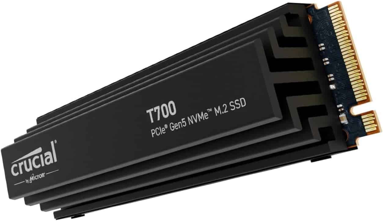 Crucial T500 500GB Gen4 NVMe M.2 Internal Gaming SSD, Up to 7200MB/s,  laptop & desktop Compatible + 1mo Adobe CC All Apps - CT500T500SSD8 