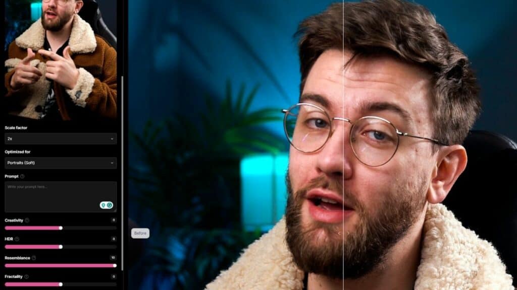 We upscaled this photo of Steve with Magnific AI.