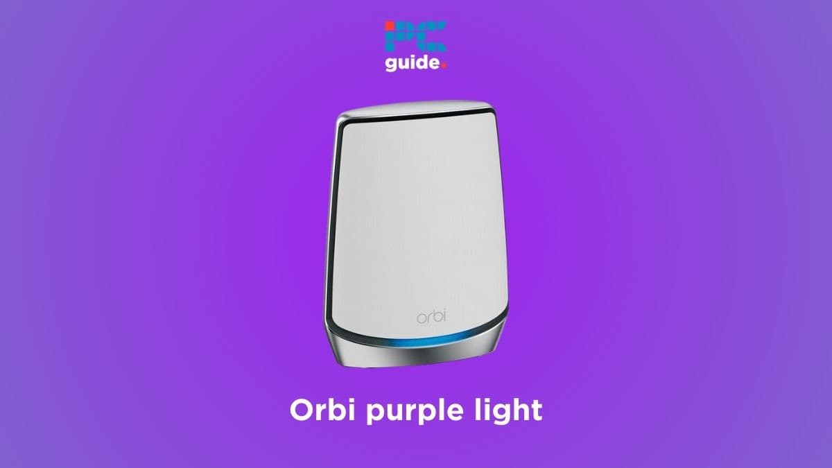 Orbi purple light