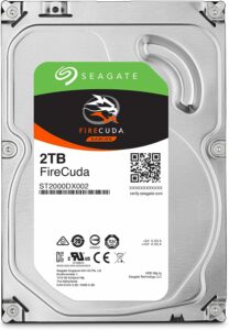 Seagate FireCuda 2TB hard drive is a high-performance storage solution.