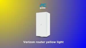 Verizon router yellow light.