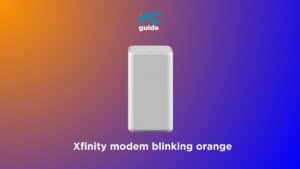 Xfinity modem blinking orange