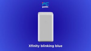 Xfinity router or modem blinking blue light
