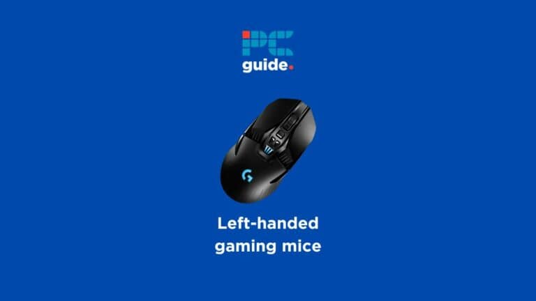 best left-handed gaming mouse - hero image with logitech mouse