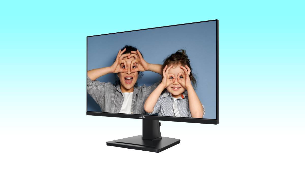 Save on an MSI Pro MP251 Computer Monitor for only $40 with a picture of two children on it.