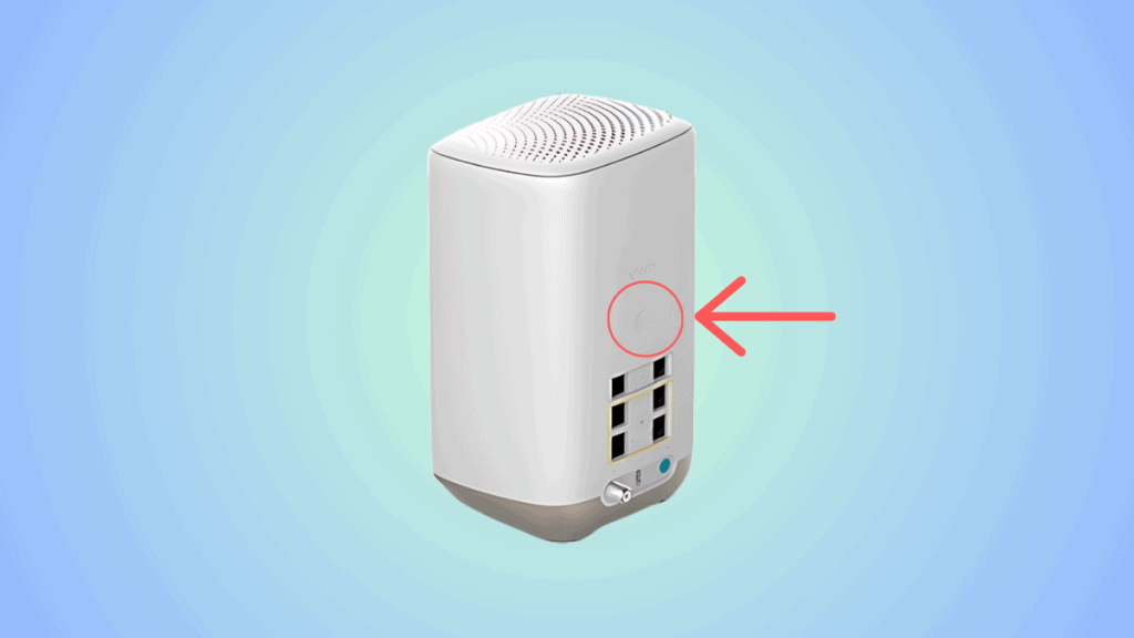 picture of a spectrum router showing the WPS button