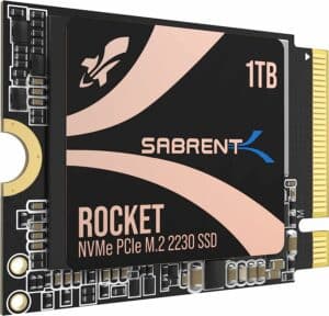 Sabrent Rocket 2230 NVMe SSD.