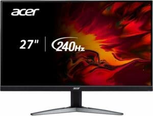 ASUS 24" HD monitor with an Acer logo.