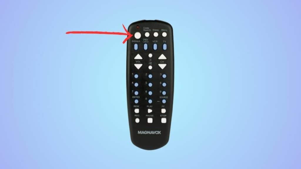 Power button on Magnavox universal remote