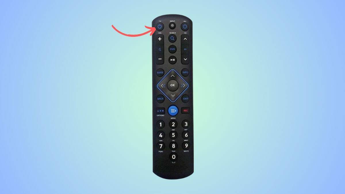 Spectrum remote with TV power button